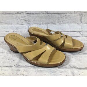 Dansko Avril Womens 40 /9.5-10 Slide Leather Sandals (7p2)